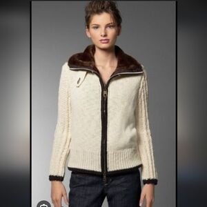 Vintage M60 Knit Fur Sweater Jacket